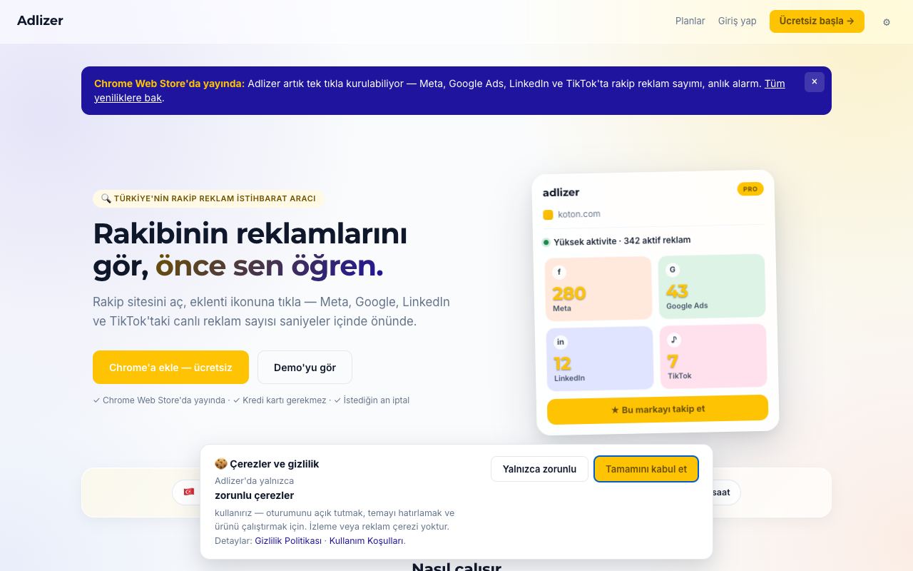 Adlizer — website screenshot
