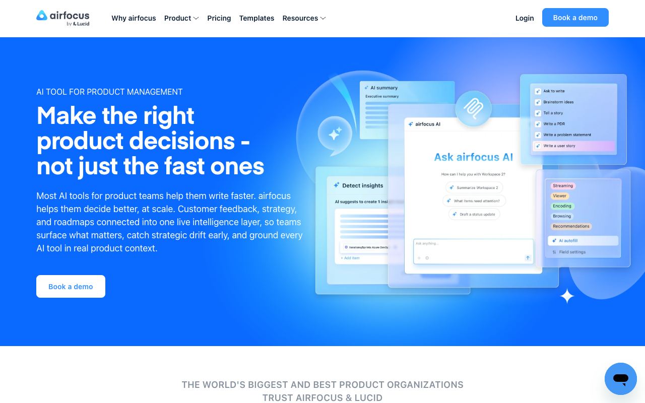 AI Assist by Airfocus — website screenshot