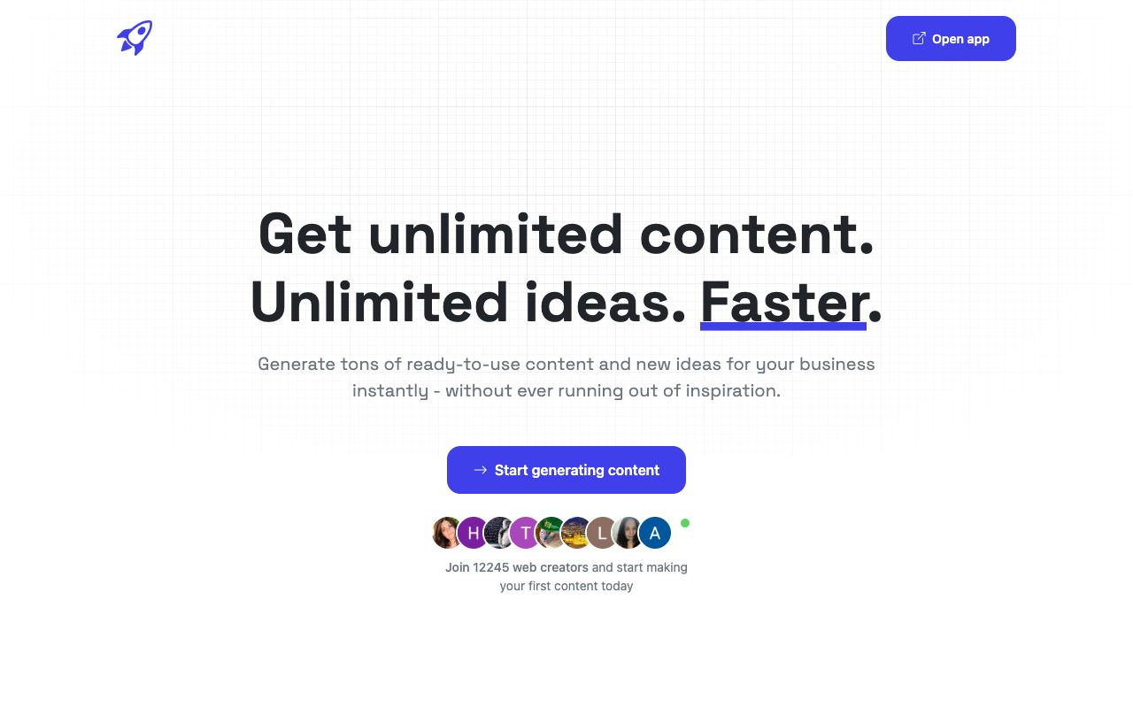 AI Suggests — website screenshot