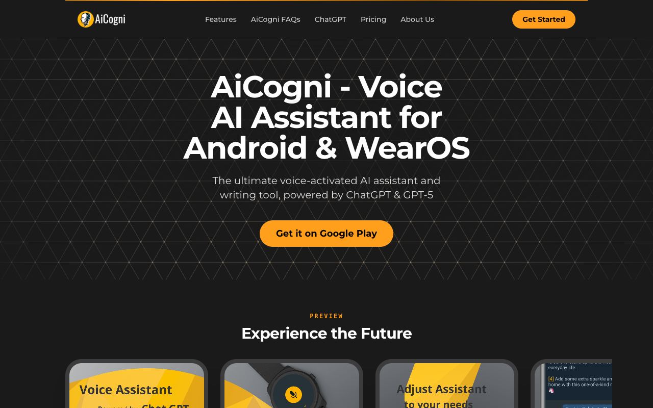 AiCogni — website screenshot