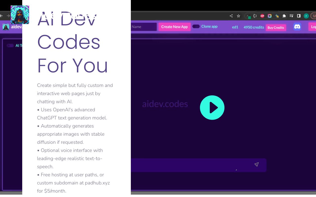 AI Dev Codes — website screenshot
