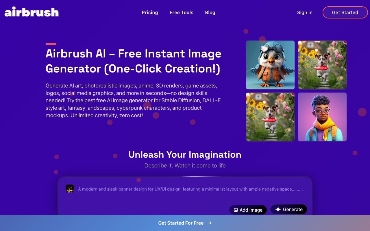 Airbrush — website screenshot
