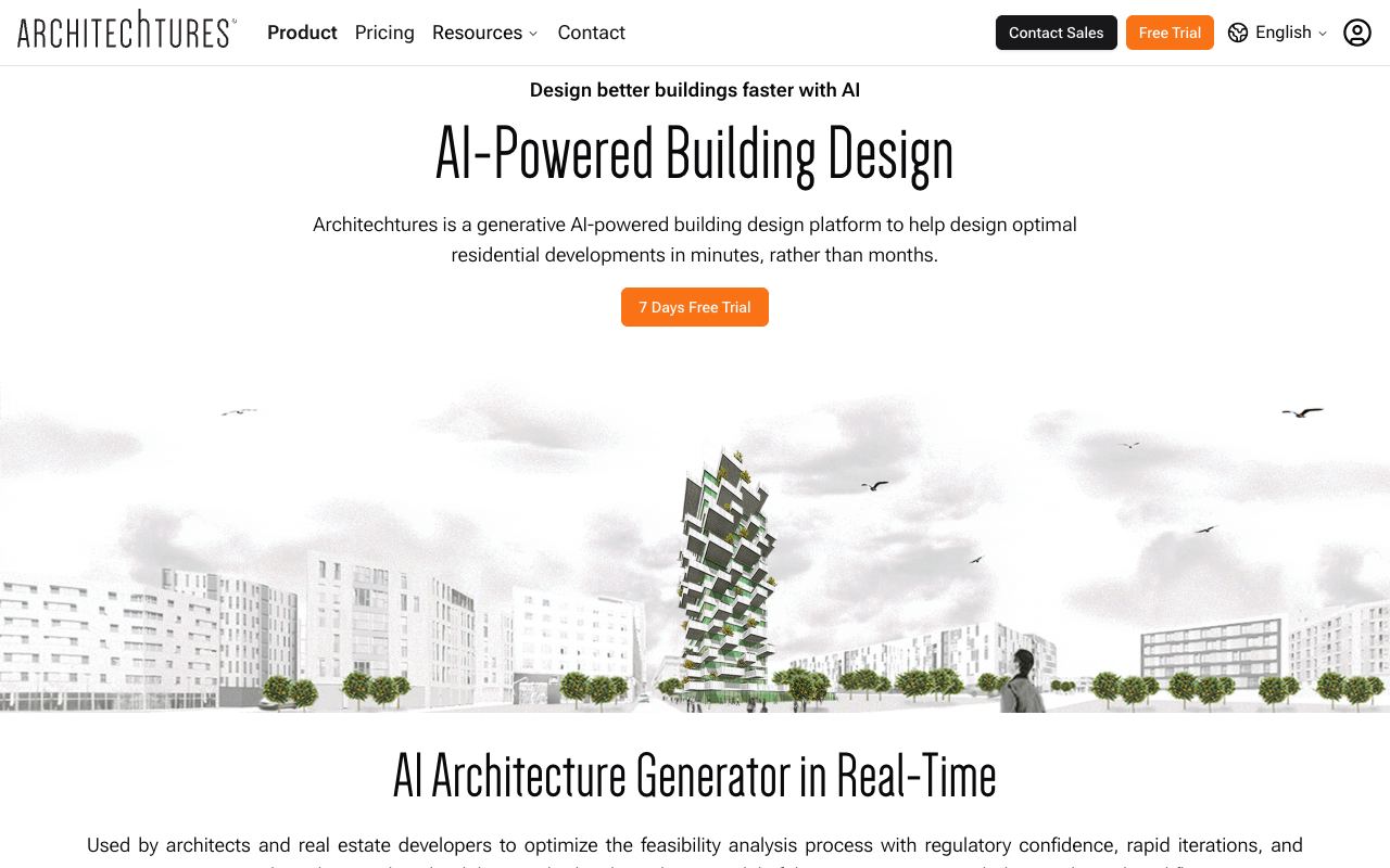Architechtures — site ekran görüntüsü