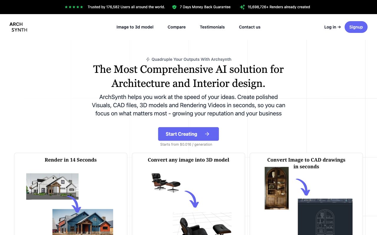 Archsynth — website screenshot