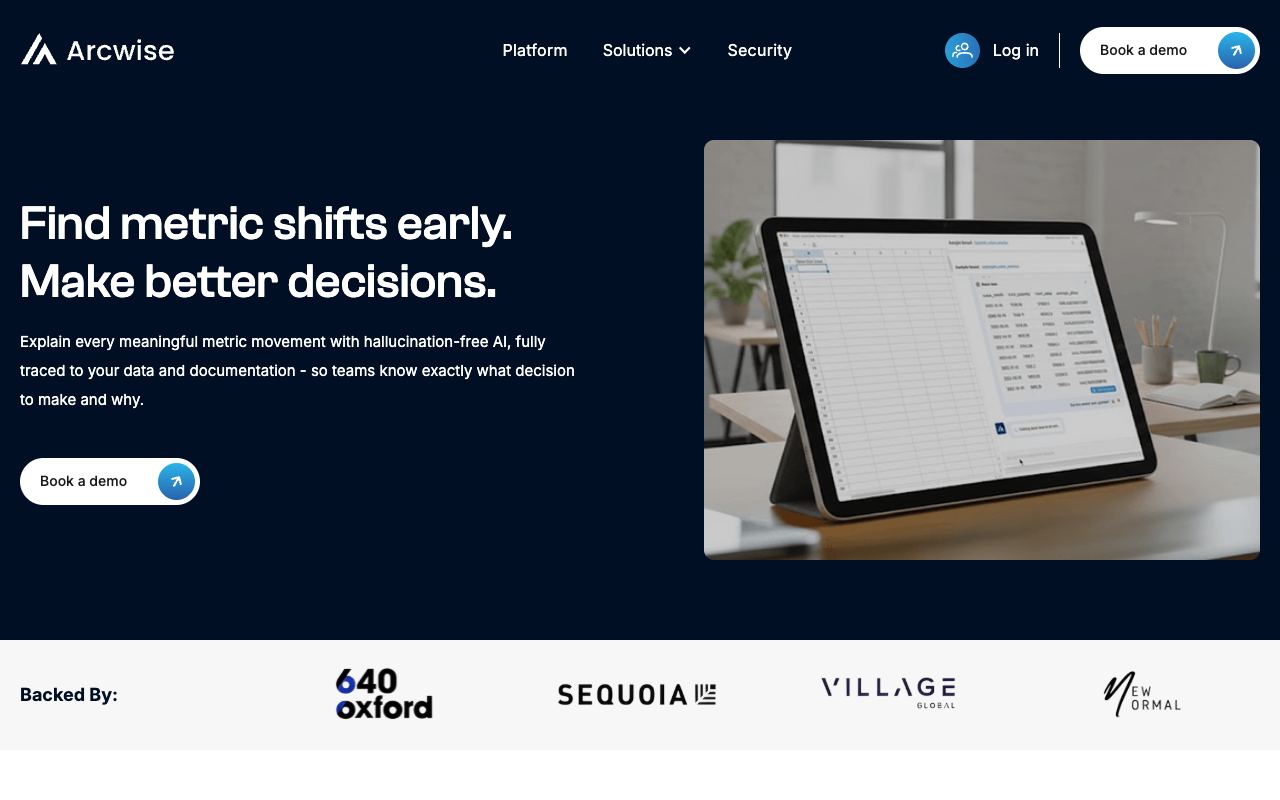 Arcwise — website screenshot