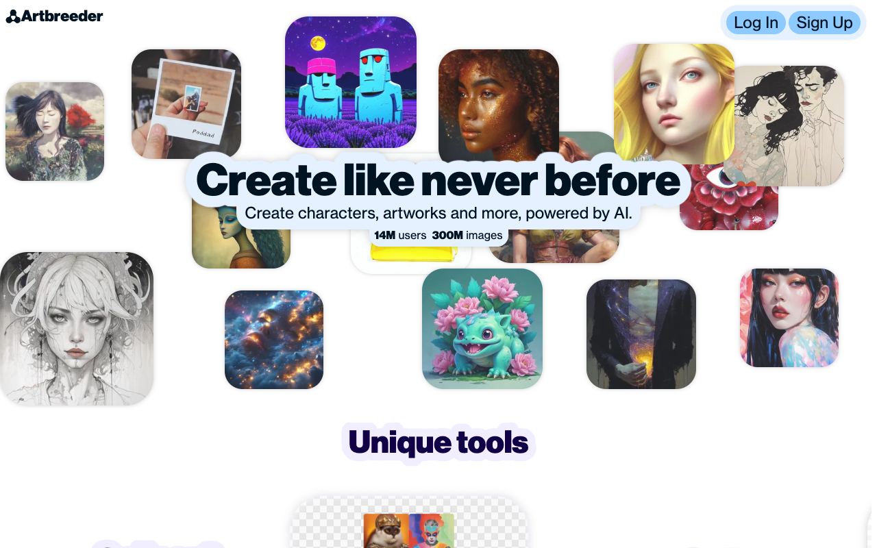 Artbreeder — website screenshot