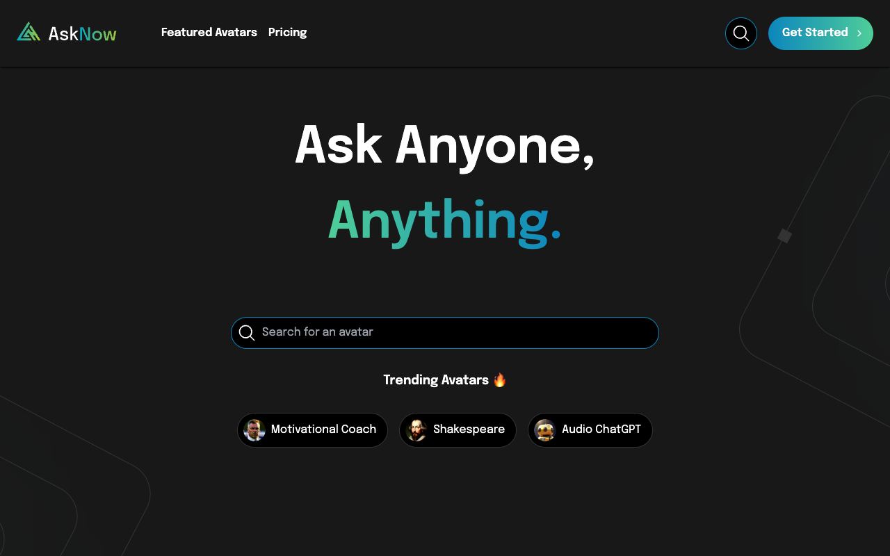 AskNow — website screenshot