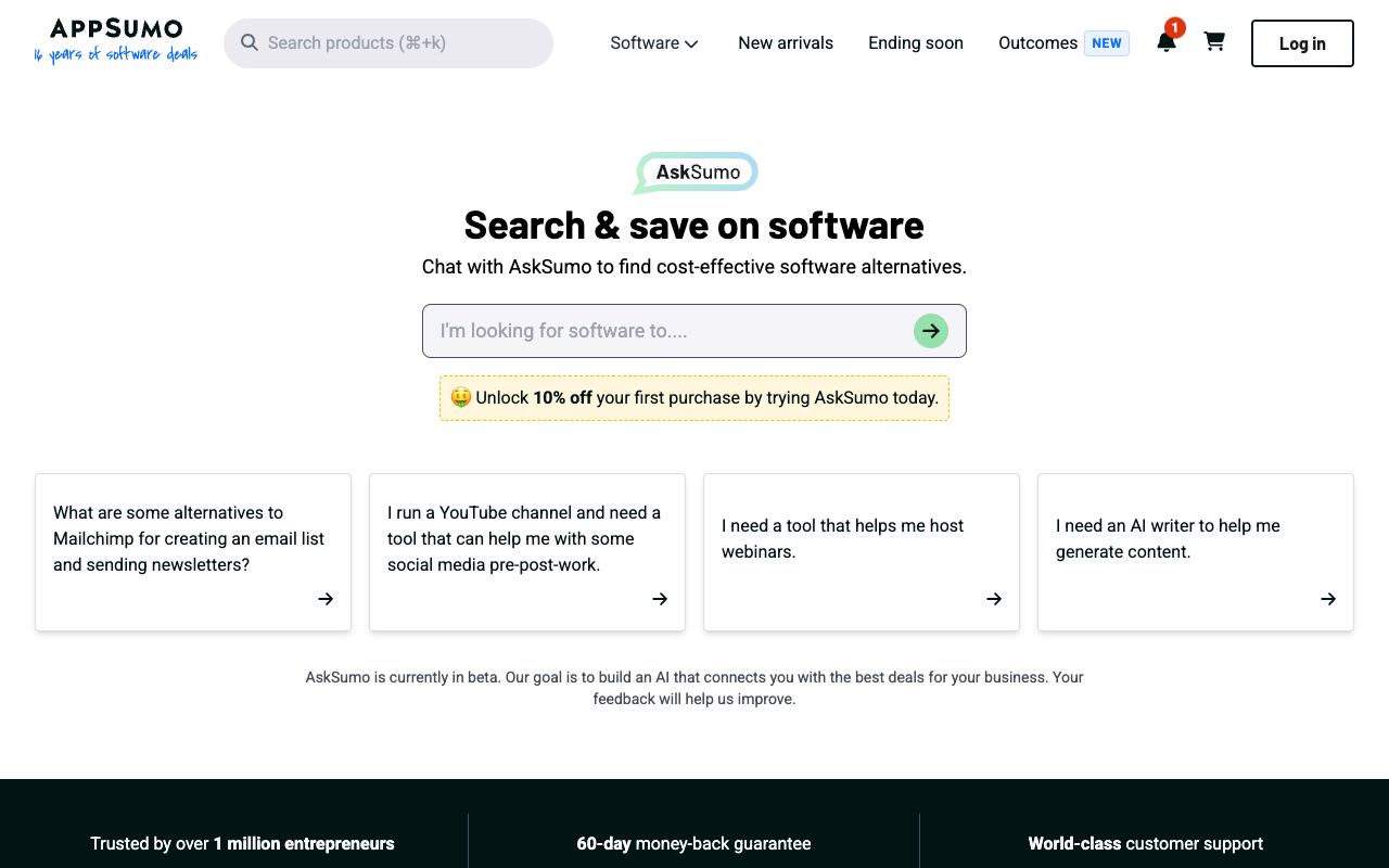 AskSumo — website screenshot