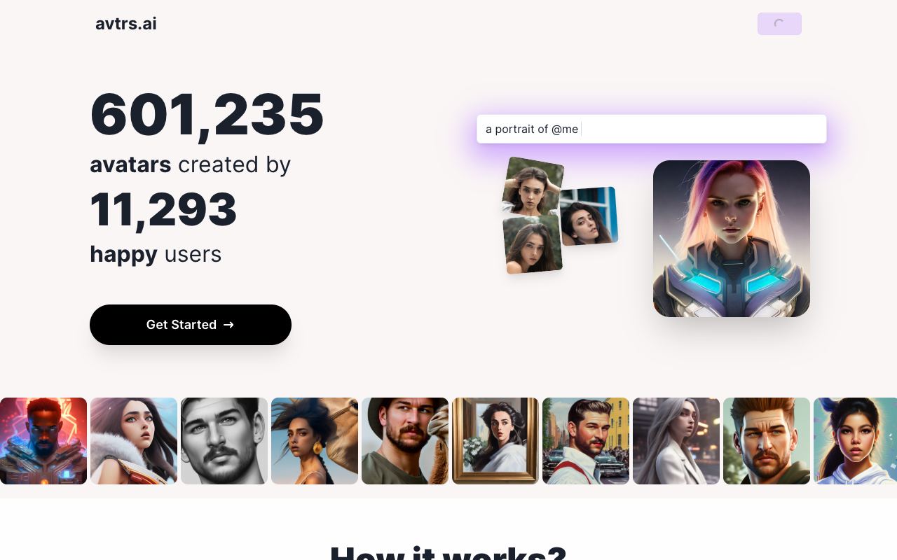 Avtrs — website screenshot