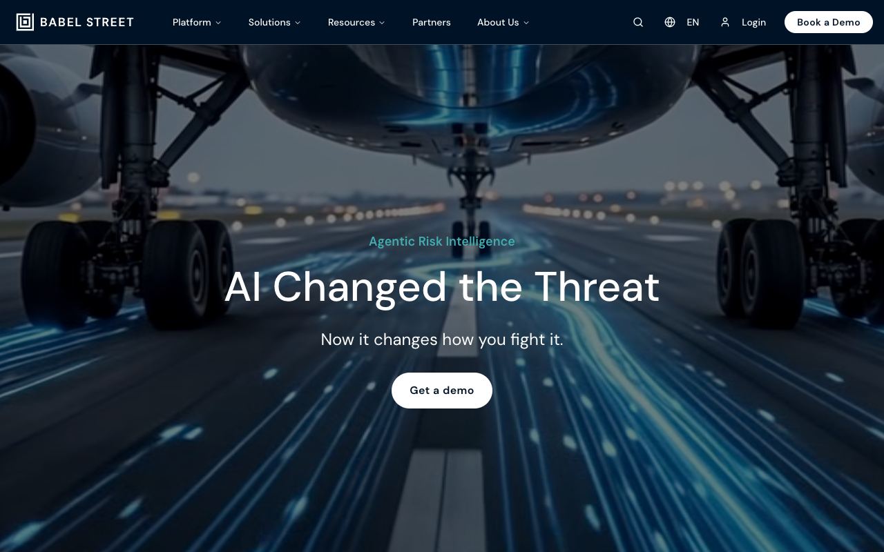 Babel Street — website screenshot