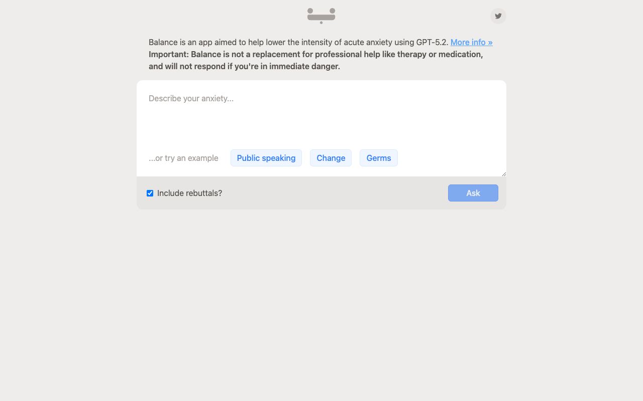 Balance — website screenshot
