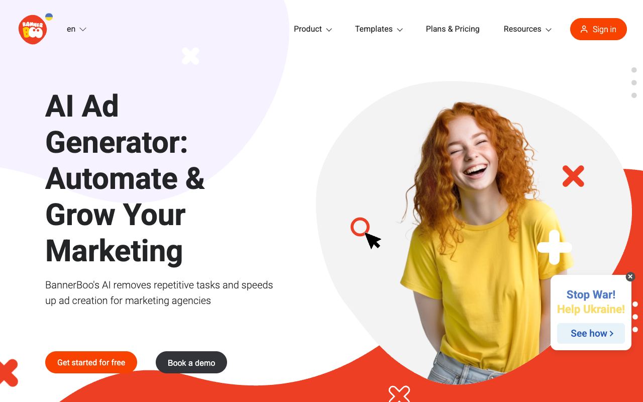 BannerBoo — site ekran görüntüsü