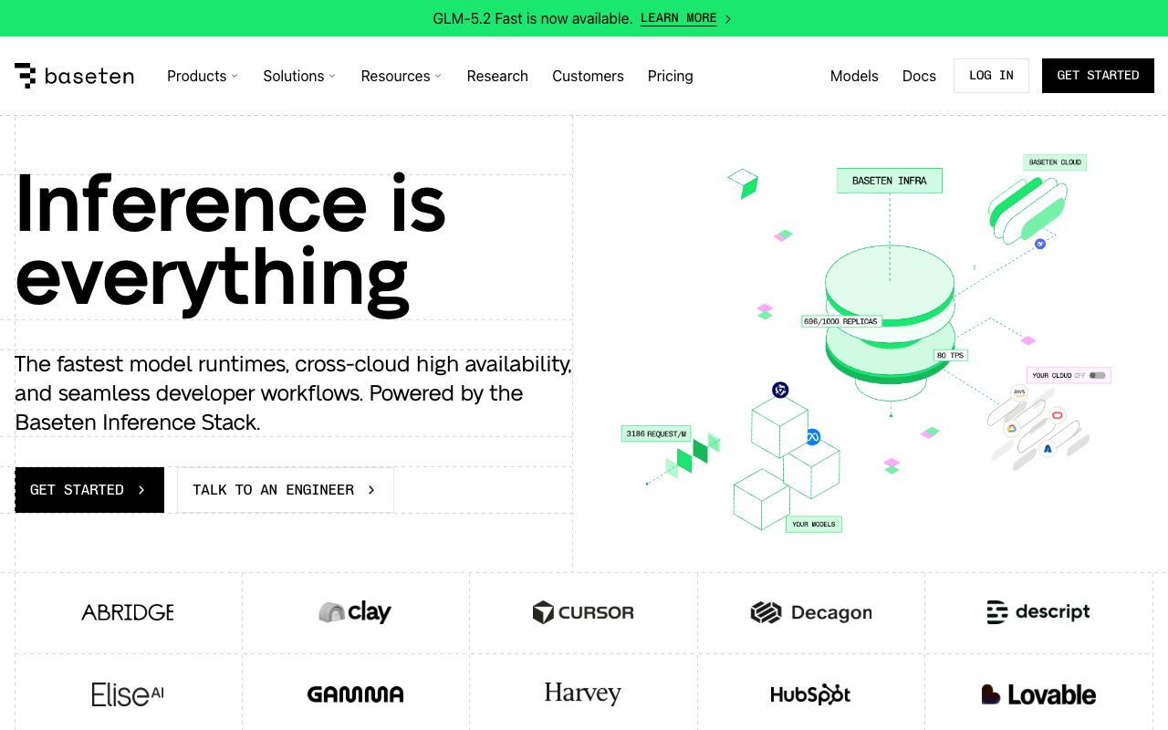 Baseten — website screenshot