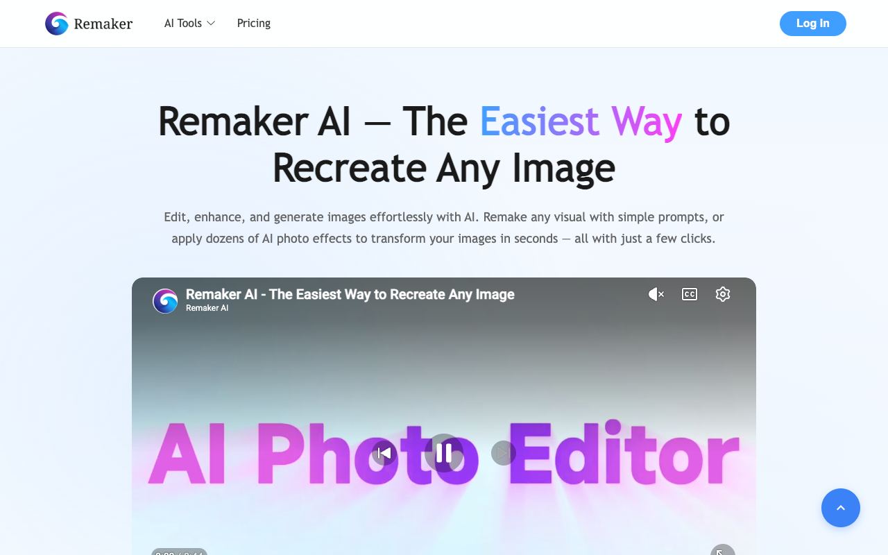 BG Remaker — website screenshot