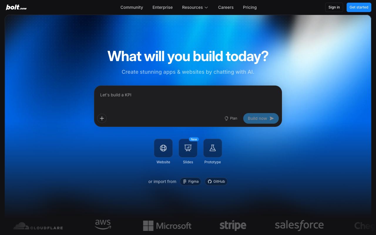 Bolt — website screenshot