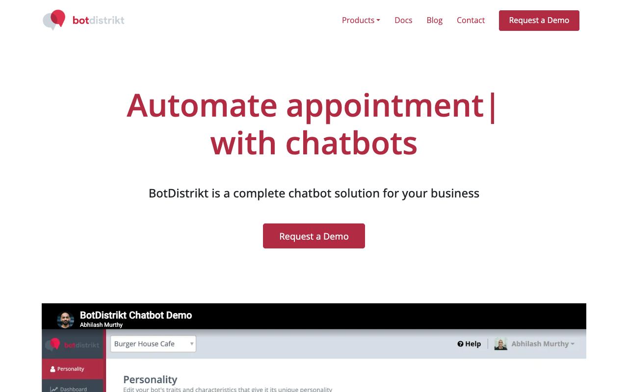 BotDistrikt — website screenshot