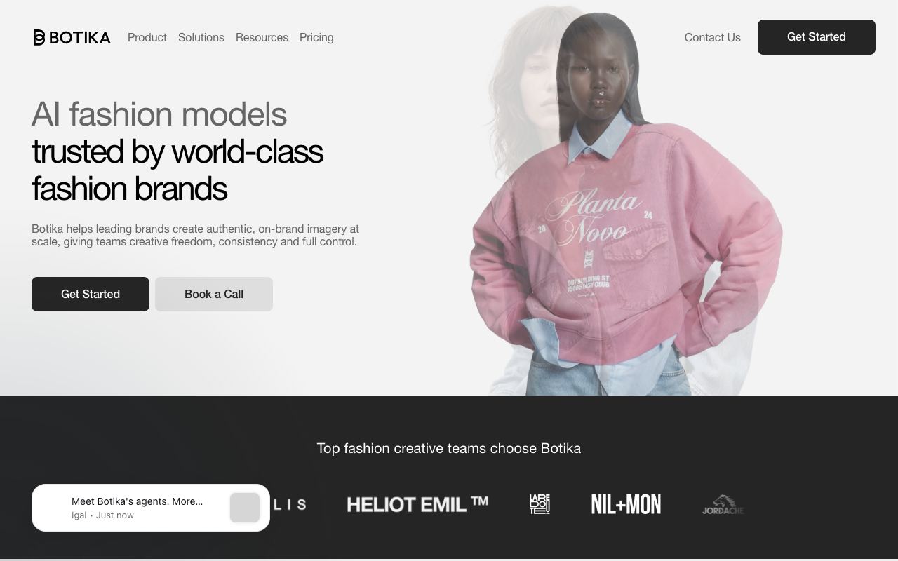 Botika — website screenshot