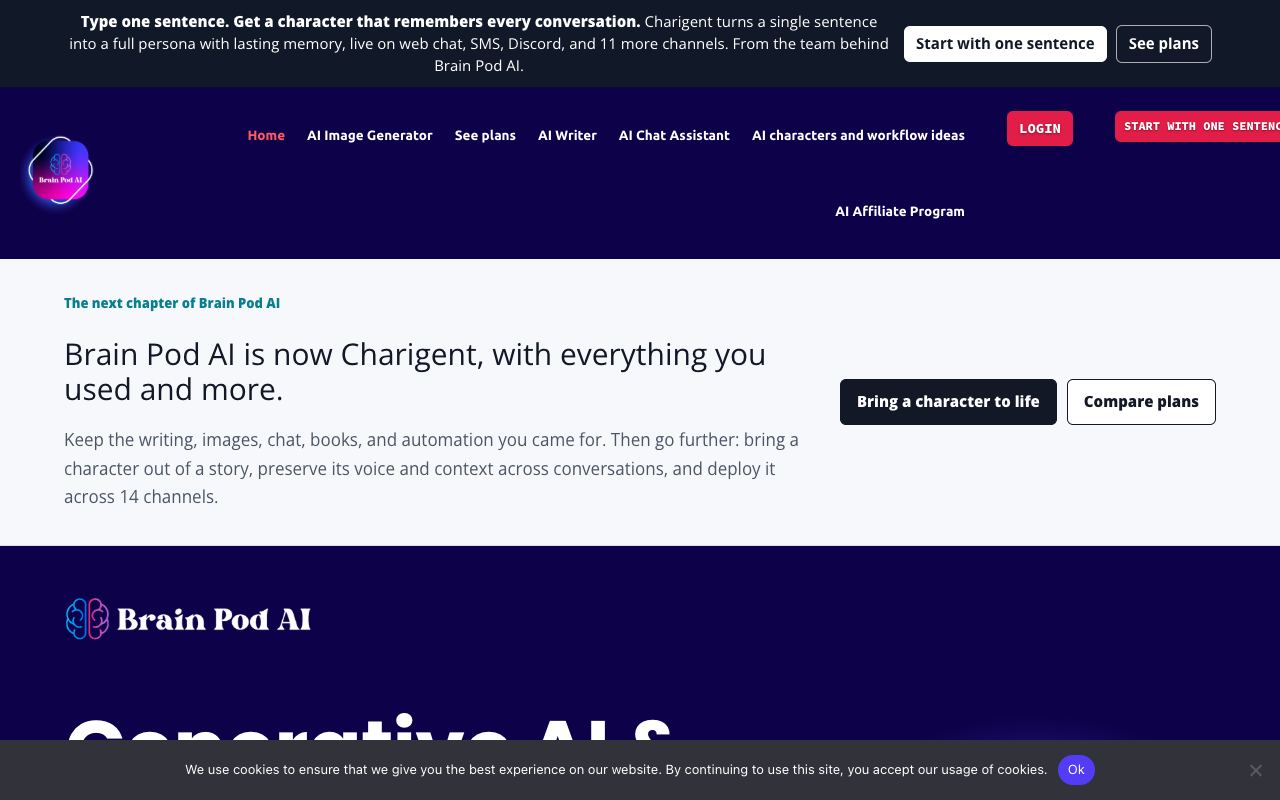 Brain Pod AI — site ekran görüntüsü