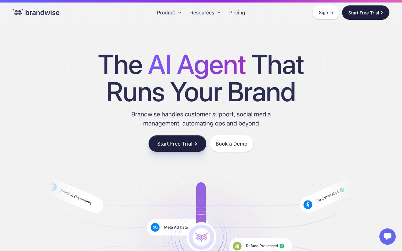 Brandwise AI — website screenshot