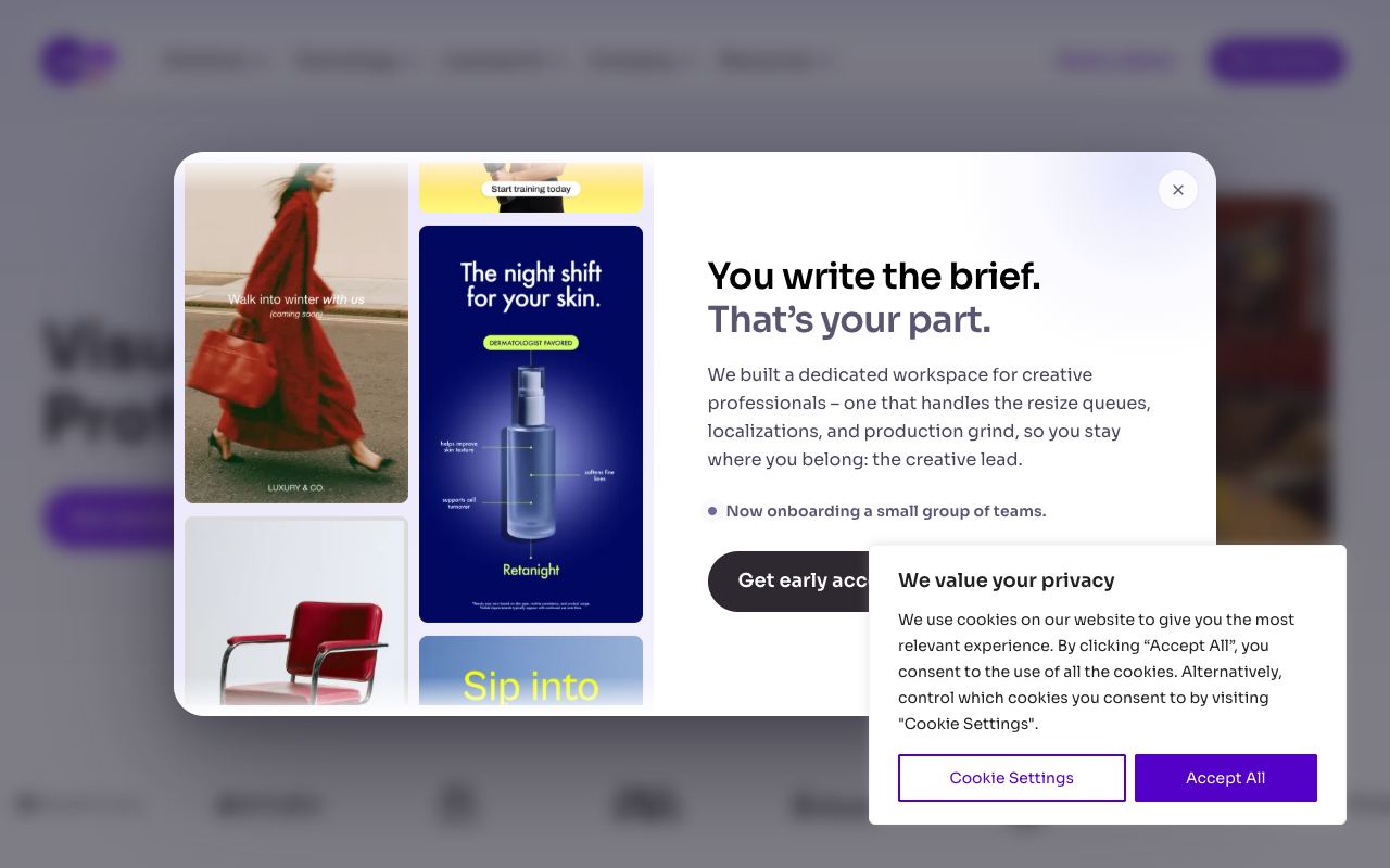 Bria — website screenshot