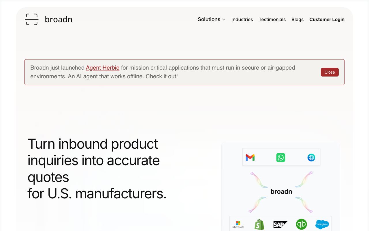 Broadn — website screenshot