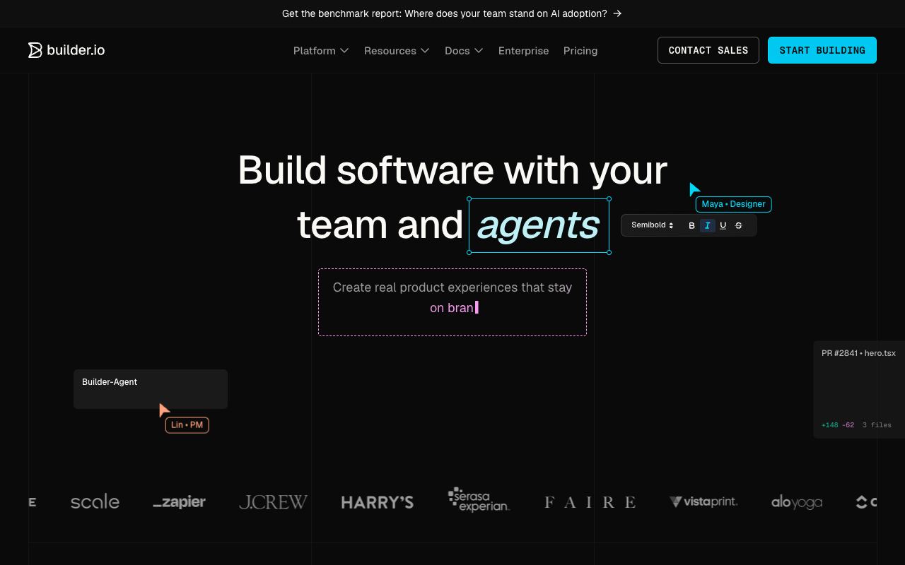 Builder.io — website screenshot