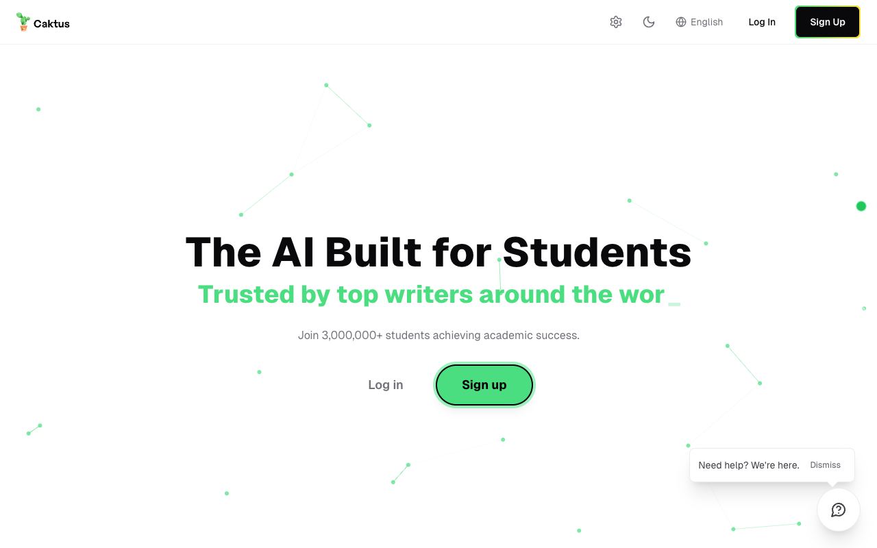 Caktus — website screenshot