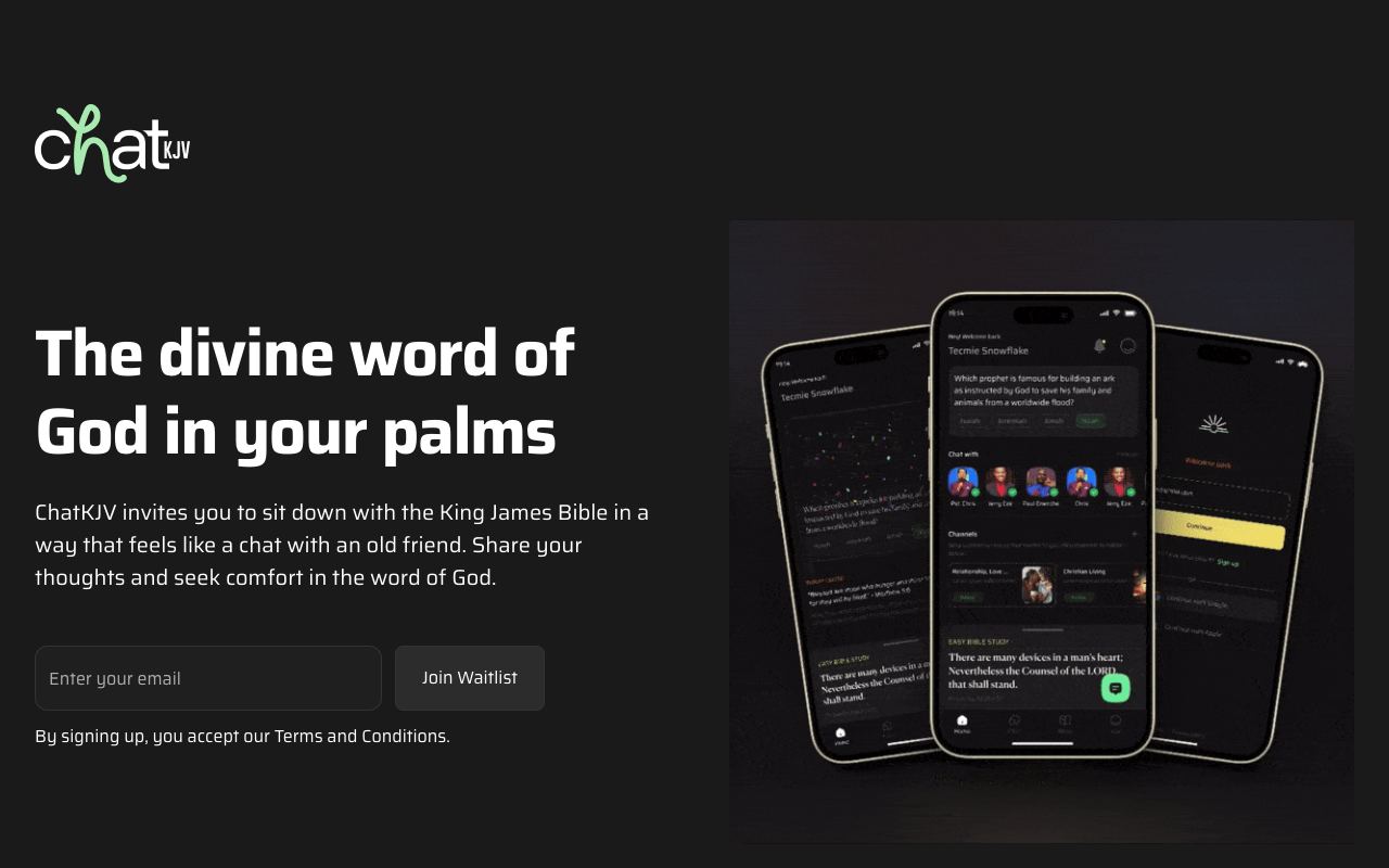 ChatKJV — website screenshot