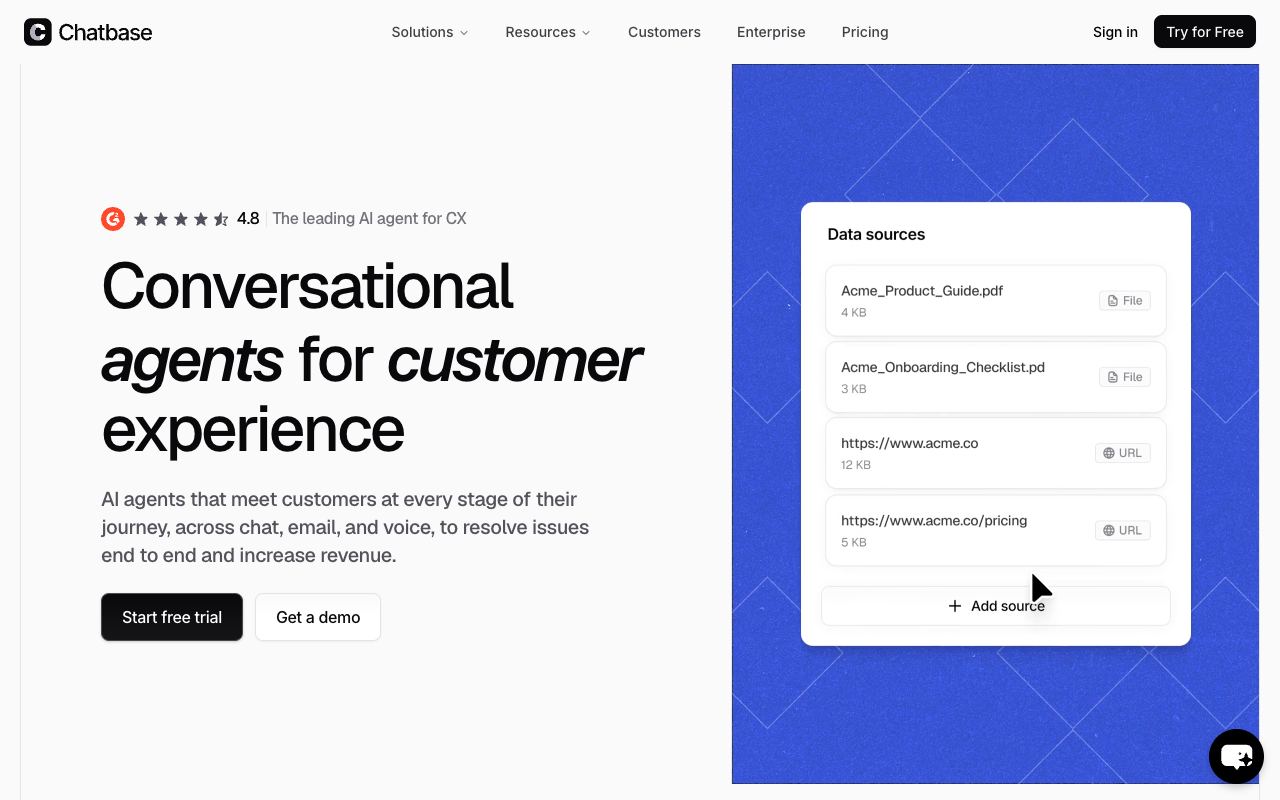 Chatbase — website screenshot