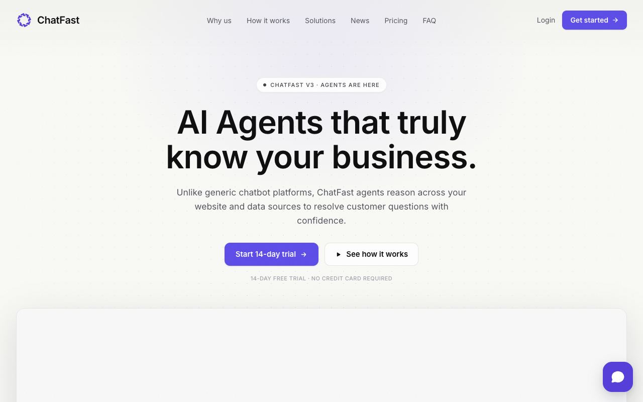 Chatfast — website screenshot