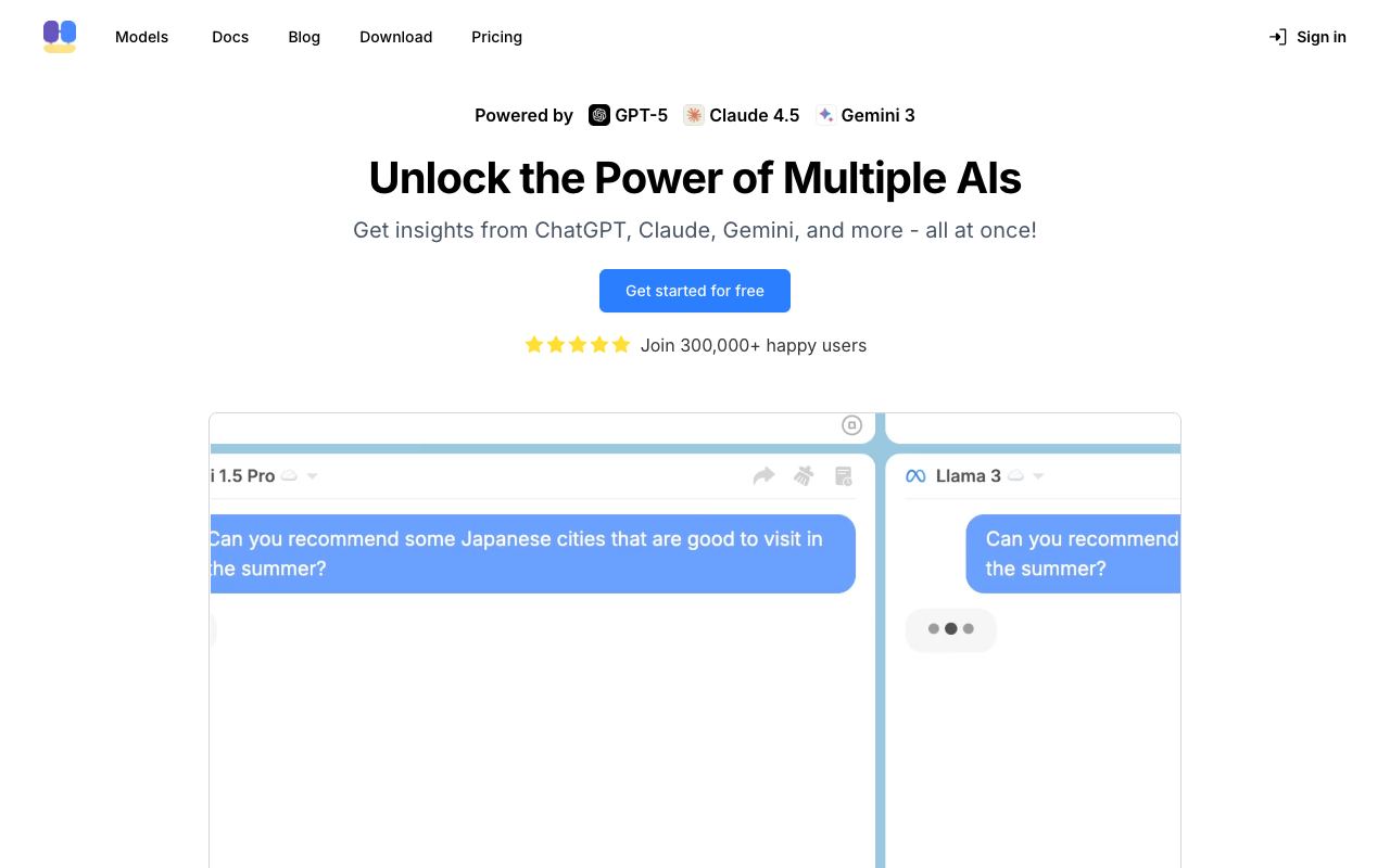 ChatHub — website screenshot