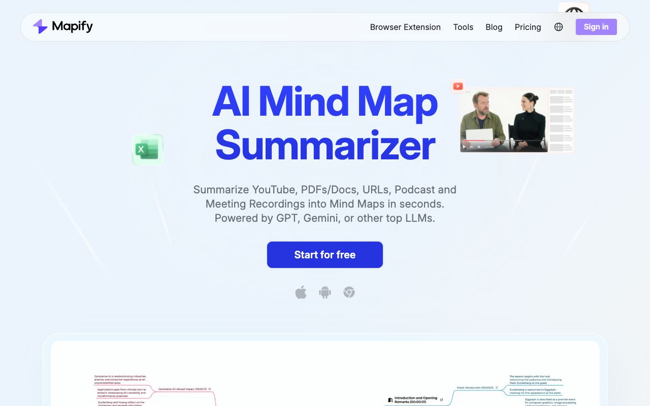 Mapify — website screenshot
