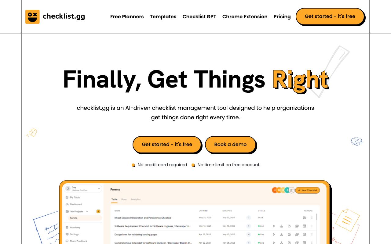 Checklist.gg — website screenshot