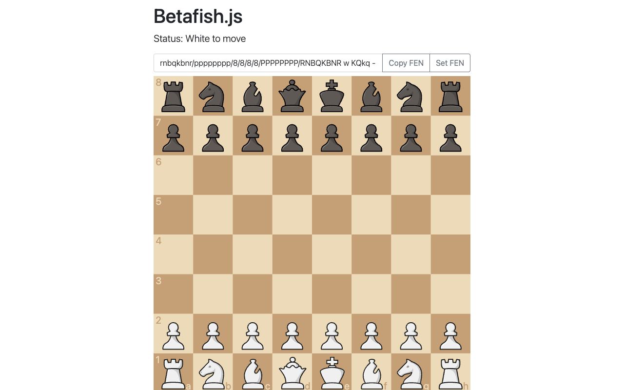 Betafish.js — website screenshot