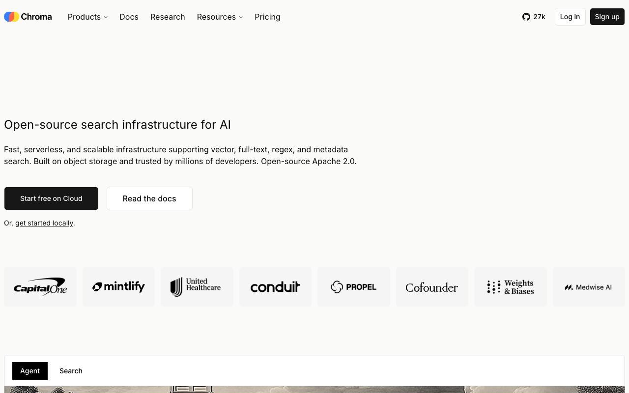 Chroma — Screenshot der Website