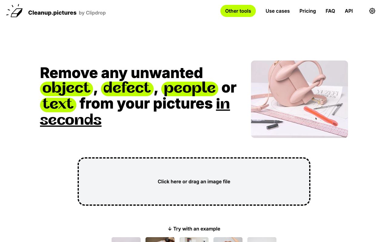 Cleanup.pictures — website screenshot