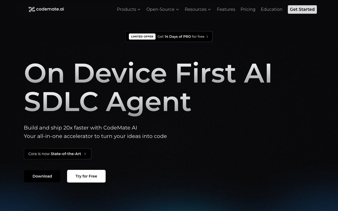 CodeMate AI — website screenshot