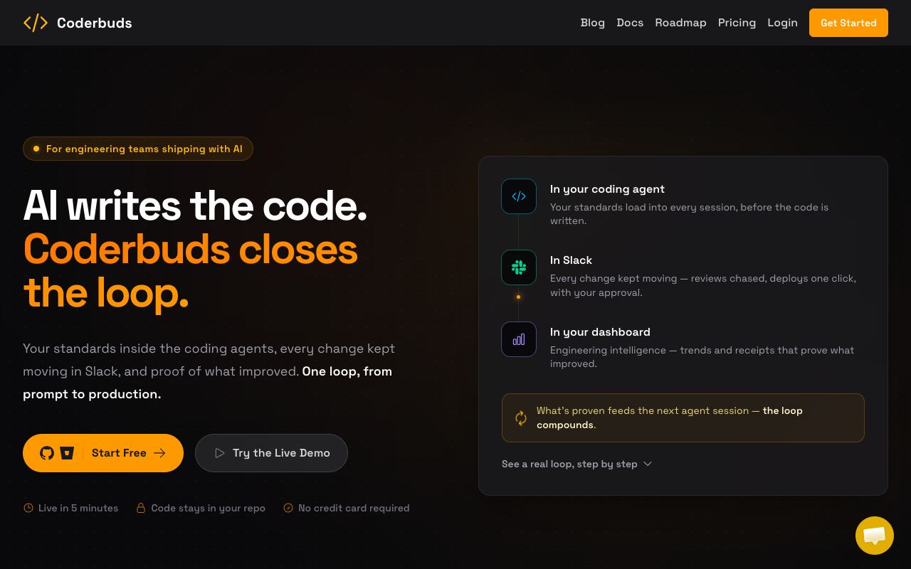Coderbuds — website screenshot
