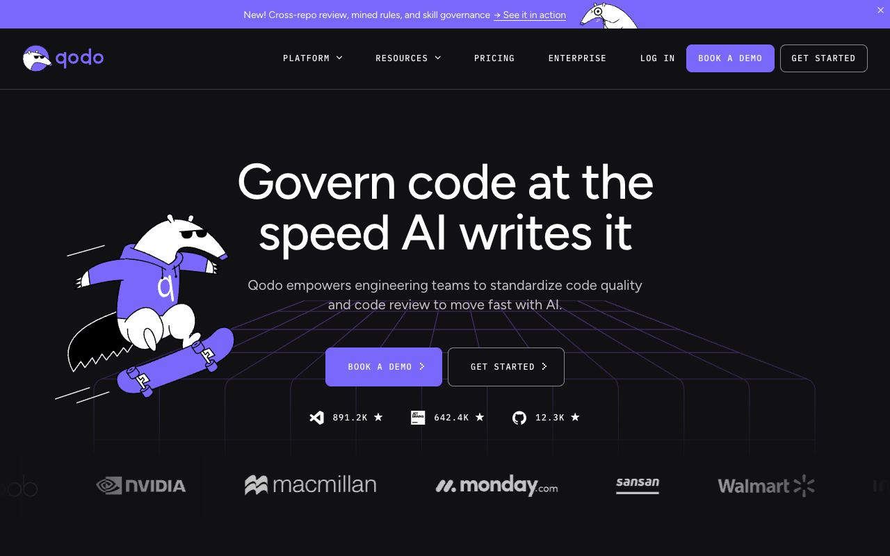Qodo — website screenshot