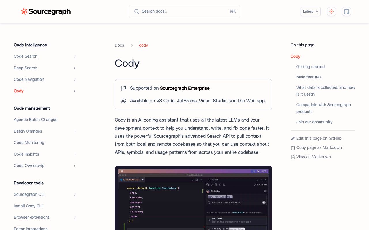 Cody — website screenshot