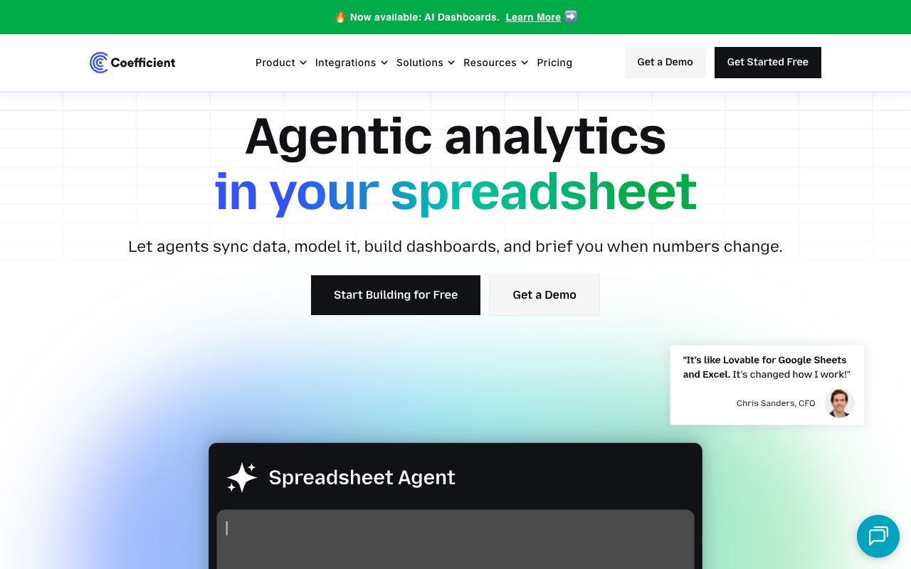 Coefficient — site ekran görüntüsü