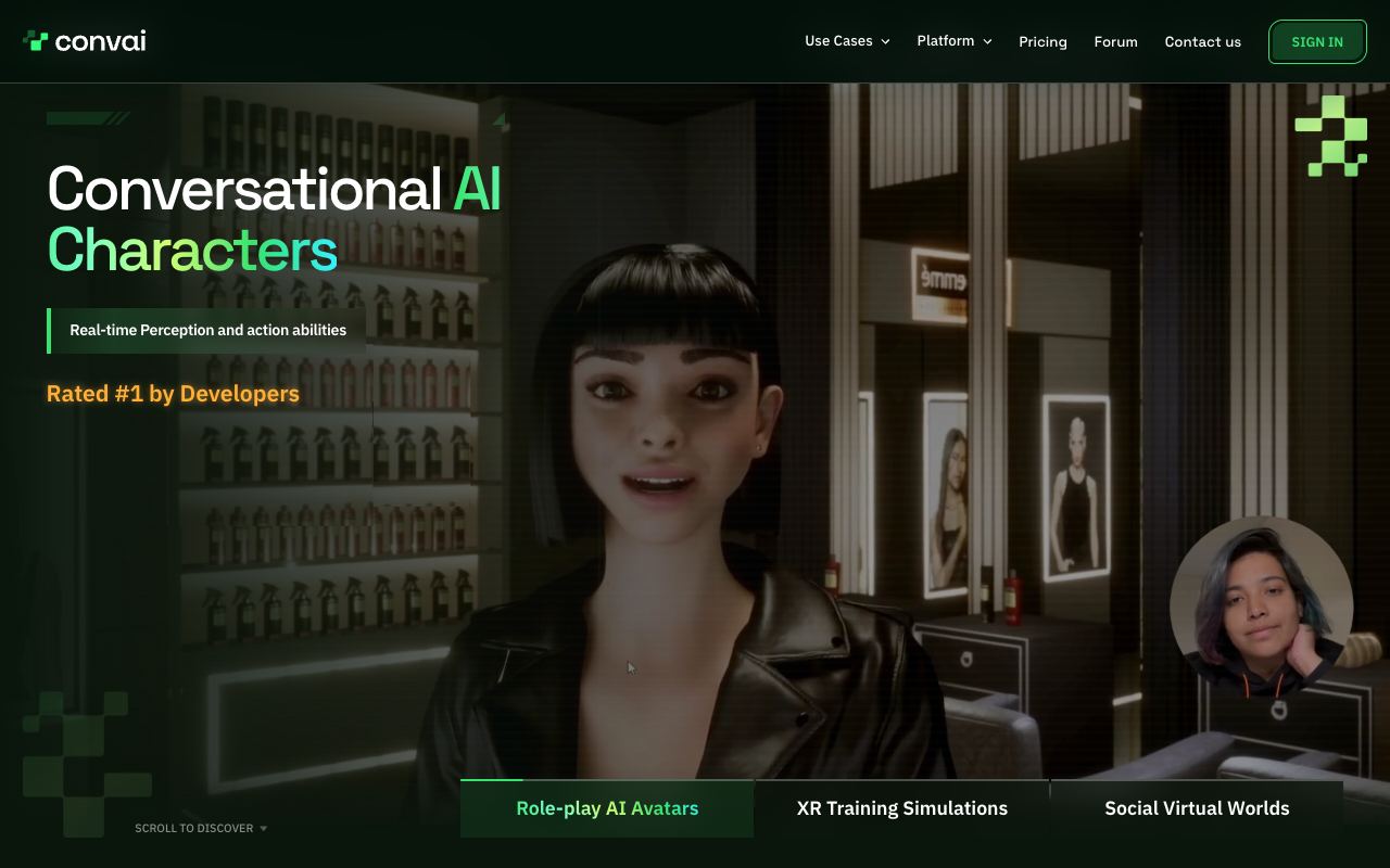 Convai — website screenshot