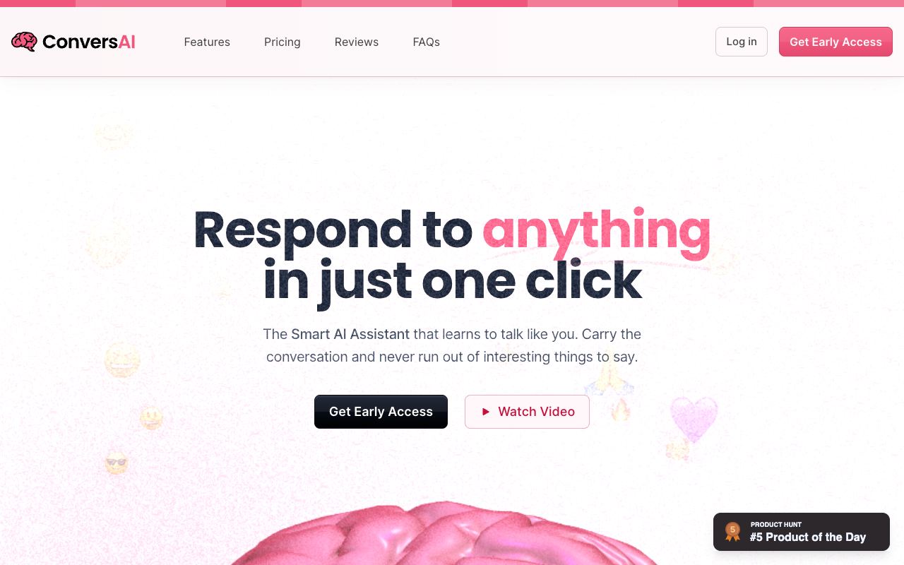 ConversAI — website screenshot
