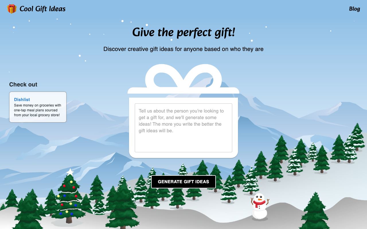 Cool Gift Ideas — site ekran görüntüsü