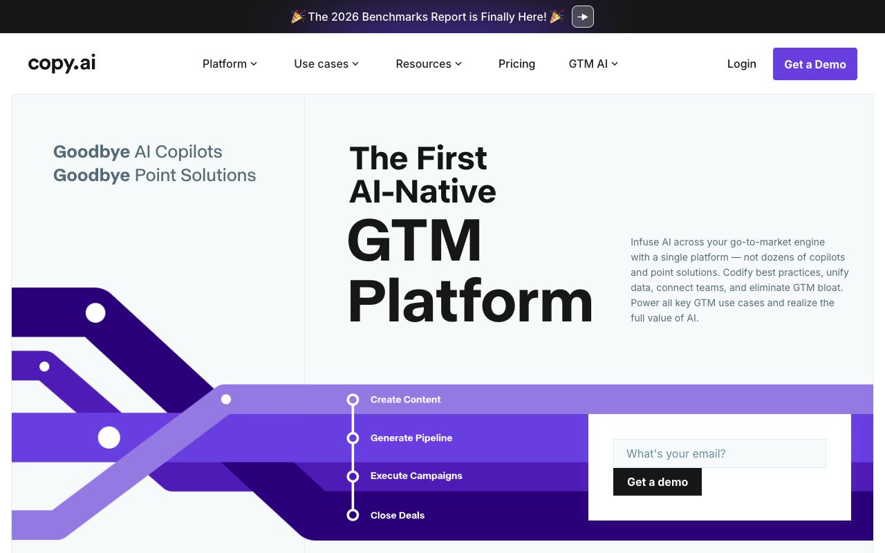 Copy.ai — website screenshot