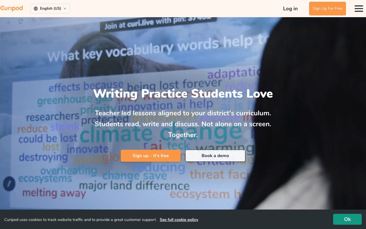 Curipod — website screenshot