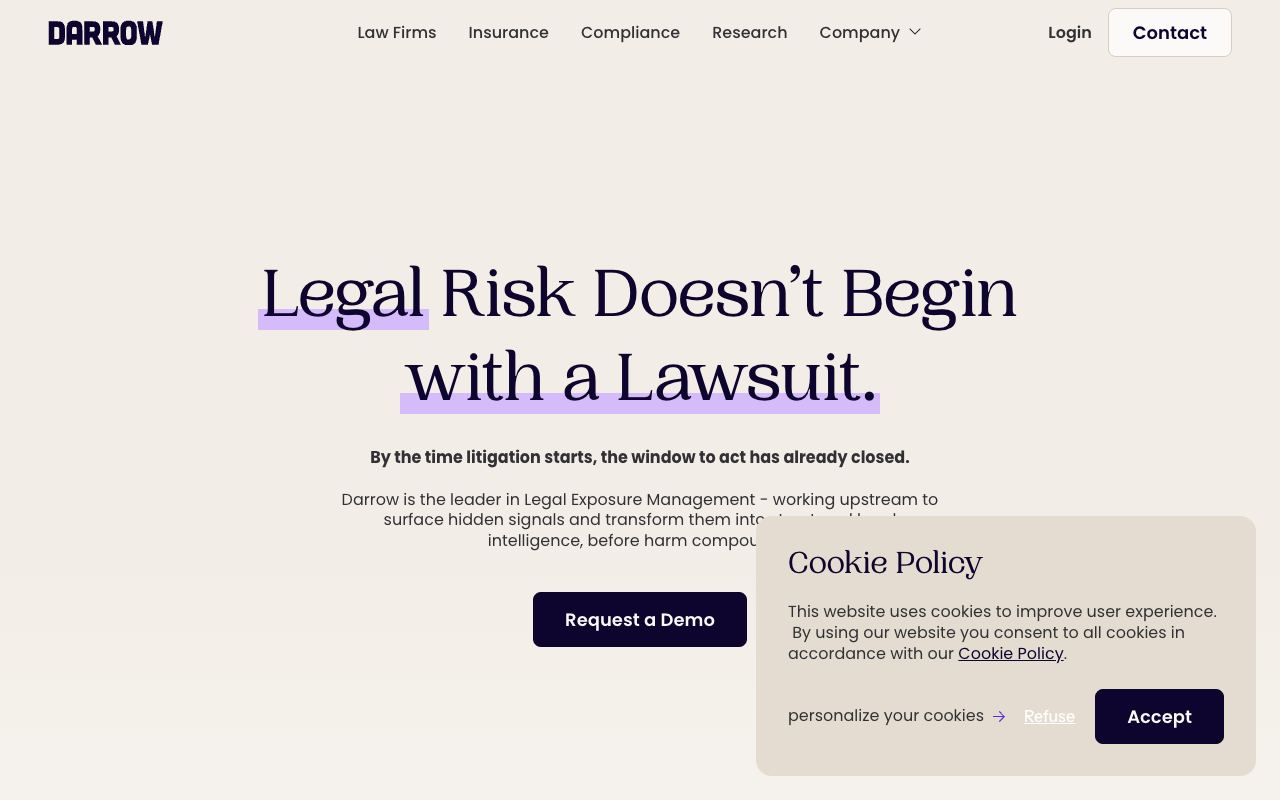 Darrow AI — website screenshot