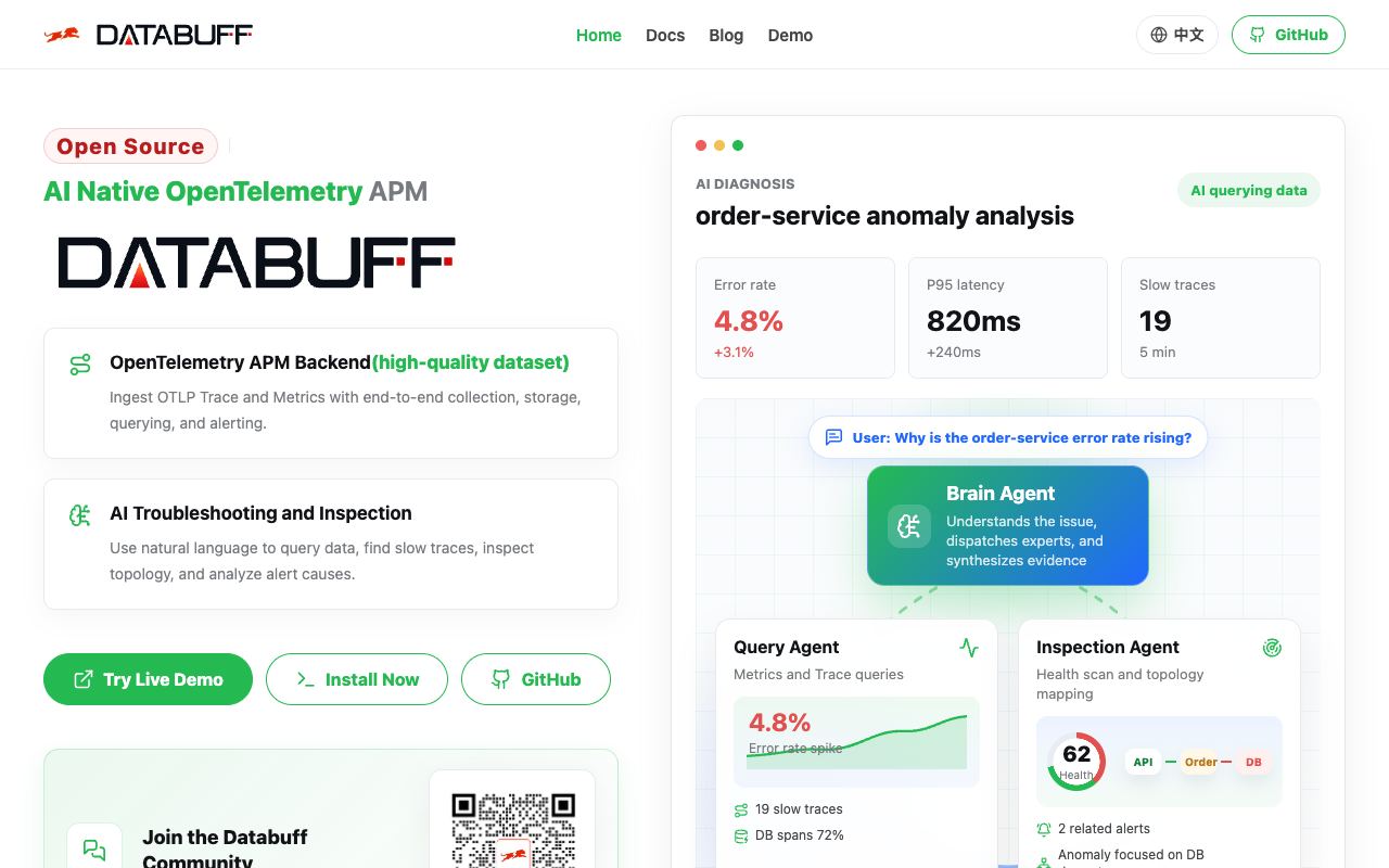 Databuff — website screenshot