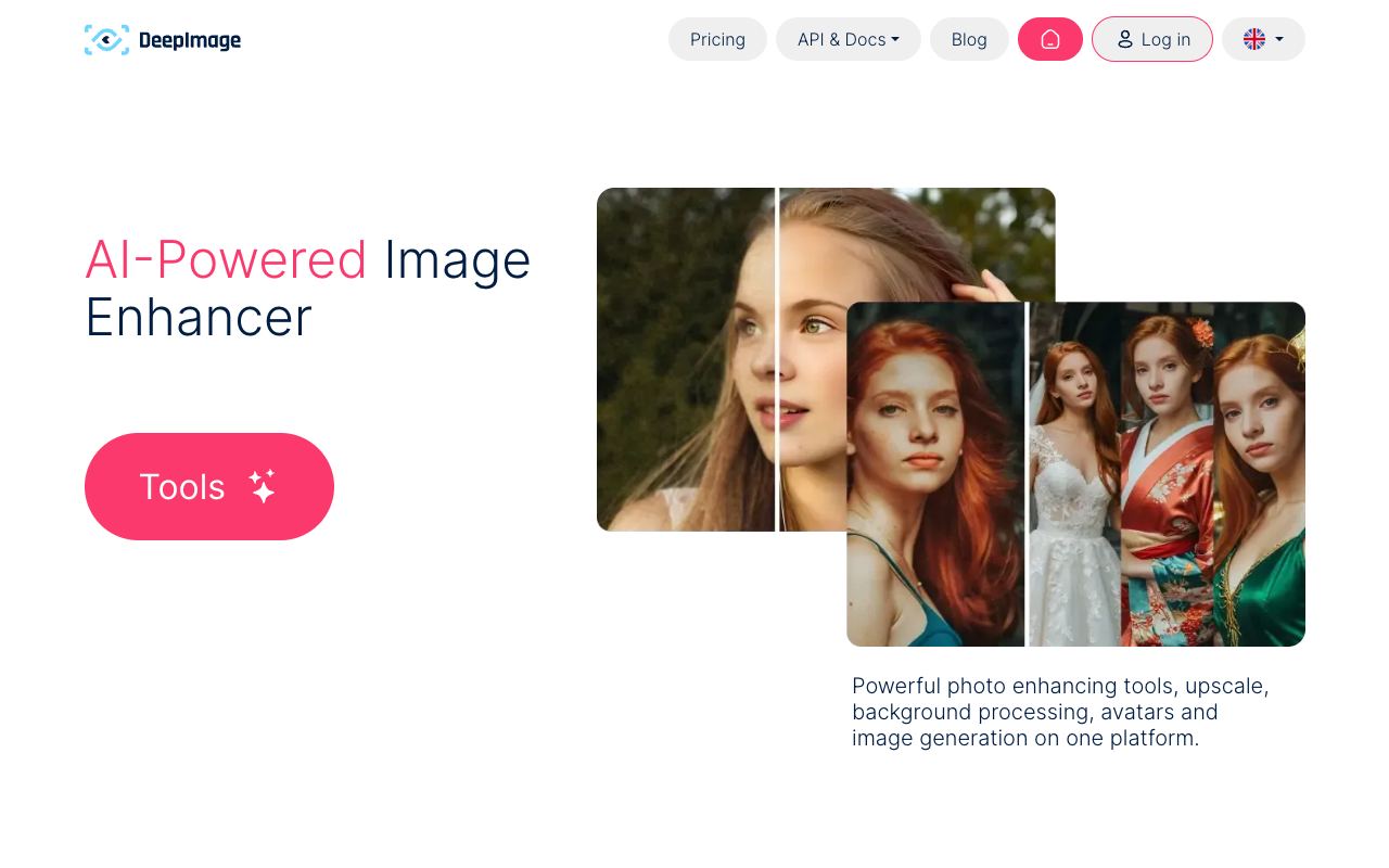 Deep-Image — website screenshot
