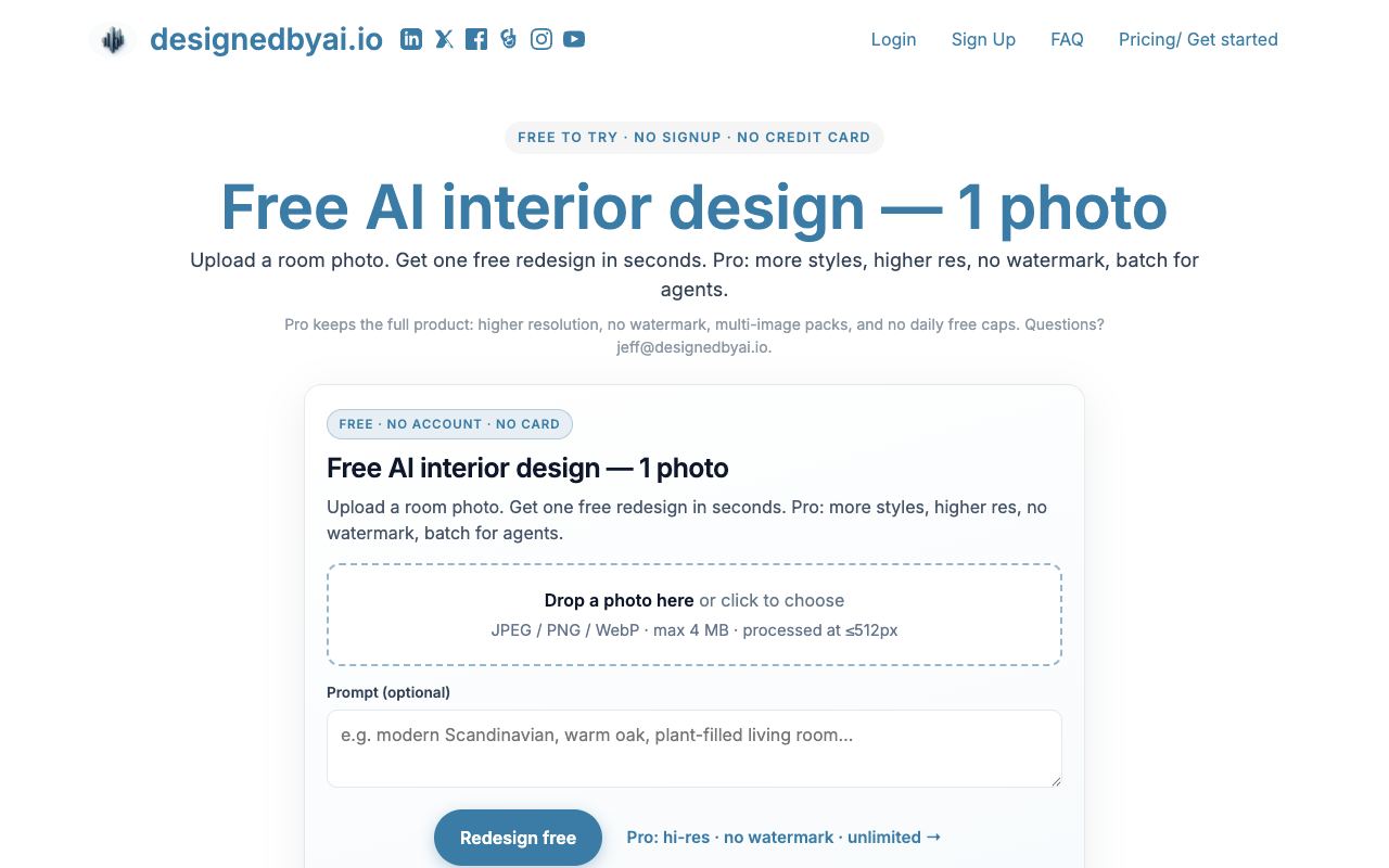 Designedbyai — website screenshot
